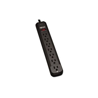 TLP712B Surge Suppressor, 7 Outlets, 12 ft Cord, 1080 Joules, Black