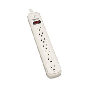 TLP712 Surge Suppressor, 7 Outlets, 12 ft Cord, 1080 Joules, Light Gray