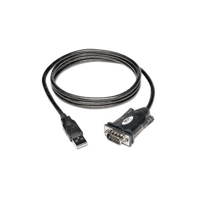 USB to Serial Adapter Cable (USB-A to DB9 M / M), 5-ft.