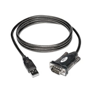 USB to Serial Adapter Cable (USB-A to DB9 M / M), 5-ft.