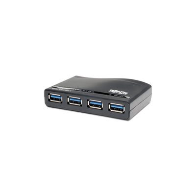 4-Port USB 3.0 SuperSpeed Hub, Black