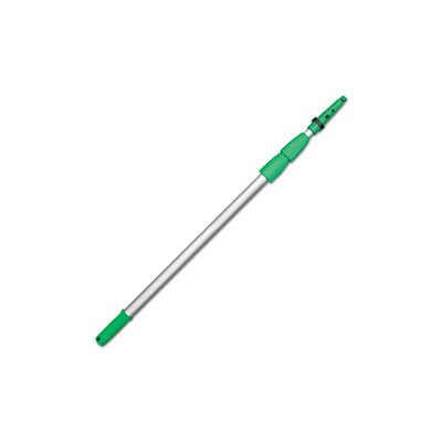 Opti-Loc Aluminum Extension Pole, 18ft, Three Sections, Green / Silver