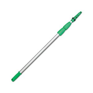 Opti-Loc Aluminum Extension Pole, 18ft, Three Sections, Green / Silver