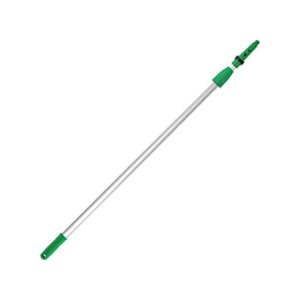 Opti-Loc Aluminum Extension Pole, 13ft, Two Sections, Green / Silver