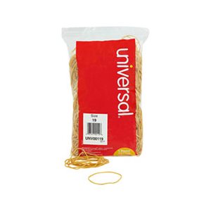 Rubber Bands, Size 19, 3-1 / 2 x 1 / 16, 1240 Bands / 1lb Pack