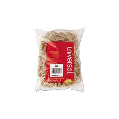 Rubber Bands, Size 117, 7 x 1 / 8, 50 Bands / 1 / 4lb Pack