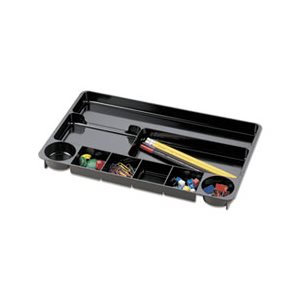 Recycled Drawer Organizer, Nine Compartments, Plastic, 14 x 9 x 1 1 / 8