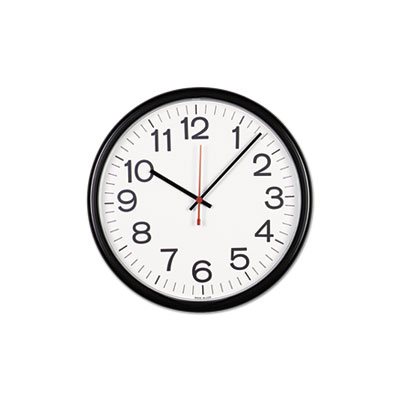 Indoor / Outdoor Clock, 13 1 / 2", Black