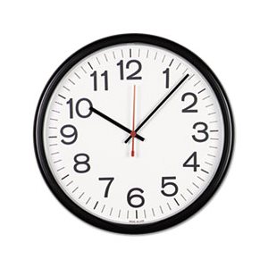 Indoor / Outdoor Clock, 13 1 / 2", Black