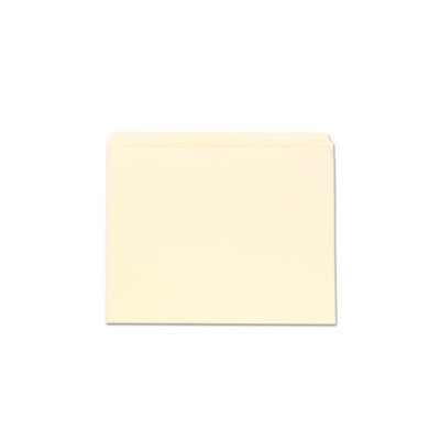 File Folders, Straight Cut, One-Ply Top Tab, Letter, Manila, 100 / Box