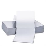 Two-Part Carbonless Paper, 15lb, 9-1 / 2 x 11, Perforated, White, 1650 Sheets