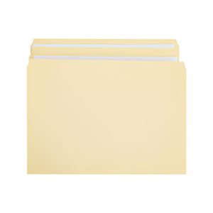 File Folders, Straight Cut, Two-Ply Top Tab, Legal, Manila, 100 / Box