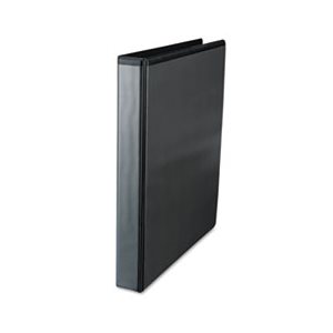 Slant-Ring Economy View Binder, 1" Capacity, Black