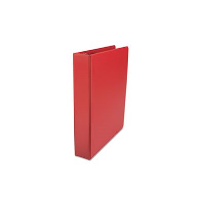 D-Ring Binder, 1-1 / 2" Capacity, 8-1 / 2 x 11, Red