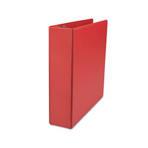 D-Ring Binder, 2" Capacity, 8-1 / 2 x 11, Red