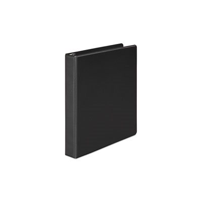 Economy Round Ring View Binder, 1" Capacity, Black