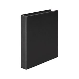 Economy Round Ring View Binder, 1" Capacity, Black