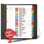 Table of Contents Dividers, Assorted Color 26-Tab, A-Z, Letter, White, 26 / Set