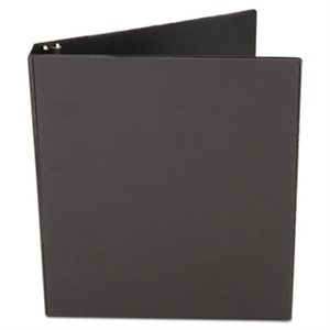 Economy Non-View Round Ring Binder, 1 / 2" Capacity, Black