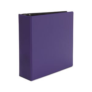 Economy Non-View Round Ring Binder, 3" Capacity, Royal Blue