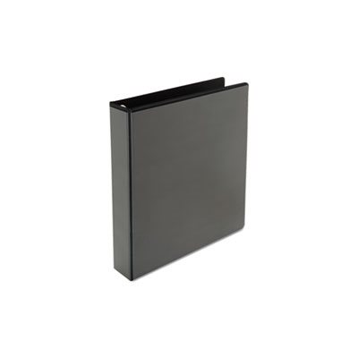 Push-Open Deluxe Plus D-Ring View Binder, 1-1 / 2" Capacity, 8-1 / 2 x 11, Black