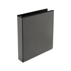 Push-Open Deluxe Plus D-Ring View Binder, 1-1 / 2" Capacity, 8-1 / 2 x 11, Black