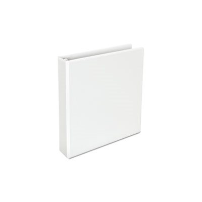 Push-Open Deluxe Plus D-Ring View Binder, 1-1 / 2" Capacity, 8-1 / 2 x 11, White