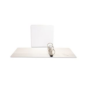 Comfort Grip Round Ring View Binder, 3" Capacity, 8-1 / 2 x 11, White