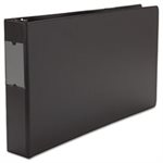 Legal-Size Round Ring Binder with Label Holder, 2" Capacity, 11 x 17, Black