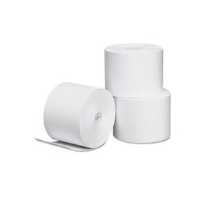 Single-Ply Thermal Paper Rolls, 2 1 / 4" x 165 ft, White, 3 / Pack