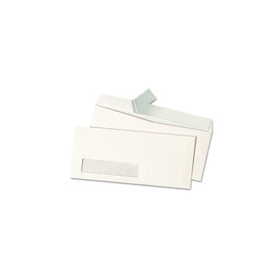 Peel Seal Strip Business Envelope, #10, 4 1 / 8 x 9 1 / 2, Window, White, 500 / Box