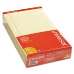 Perforated Edge Writing Pad, Legal / Margin Rule, Legal, Canary, 50 Sheet, Dozen