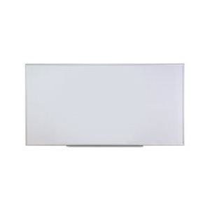 Dry Erase Board, Melamine, 96 x 48, Satin-Finished Aluminum Frame