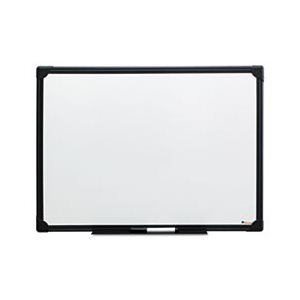 Dry Erase Board, Melamine, 24 x 18, Black Frame