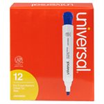 Dry Erase Marker, Chisel Tip, Blue, Dozen