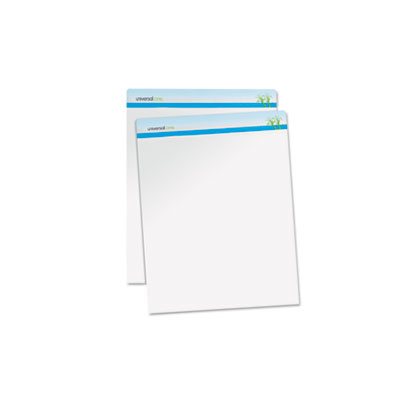 Sugarcane Based Easel Pads, Unruled, 27 x 34, White, 50 Sheets, 2 Pads / Pack