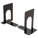 Economy Bookends, Standard, 5 7 / 8 x 8 1 / 4 x 9, Heavy Gauge Steel, Black