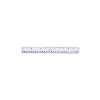 Acrylic Plastic Ruler, 12", Clear