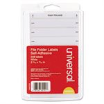 Typewriter-Compatible File Folder Labels, 3-7 / 16" x 9 / 16", White, 248 / Pack