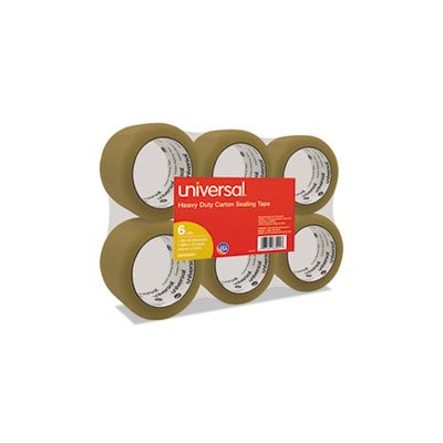 General-Purpose Box Sealing Tape, 48mm x 54.8m, 3" Core, Tan, 6 / Pack