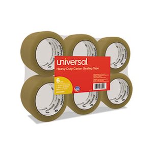 General-Purpose Box Sealing Tape, 48mm x 54.8m, 3" Core, Tan, 6 / Pack