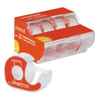 TAPE, INVISIBLE W / DISPENSER 3 / 4IN X 300" CLEAR MATTE 4 / PK