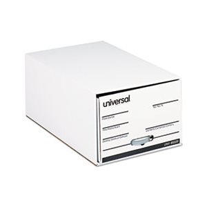 Storage Box Drawer Files, Legal, Fiberboard, 15" x 24" x 10", White, 6 / Carton