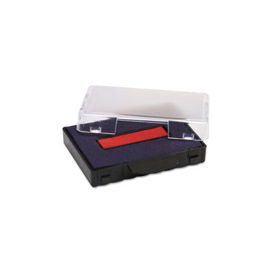 T5440 Dater Replacement Ink Pad, 1 1 / 8 x 2, Blue / Red