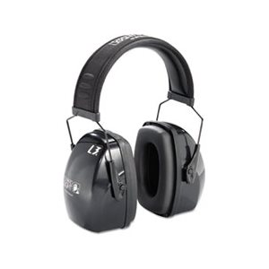 Leightning L3 Noise-Blocking Earmuffs, 30NRR, Black / Gray