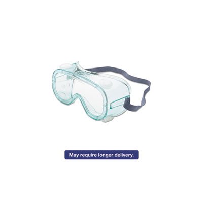 A610S Safety Goggles, Indirect Vent, Green-Tint Fog-Ban Lens