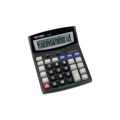 1190 Executive Desktop Calculator, 12-Digit LCD