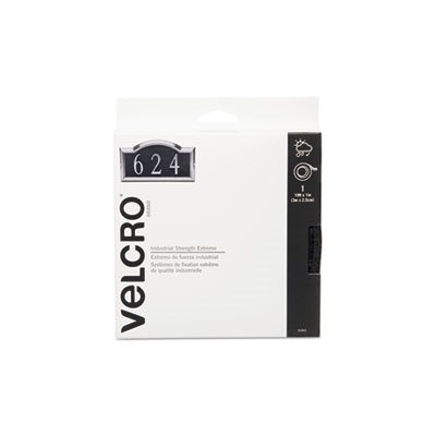 VELCRO® Brand Industrial Strength Velcro Self Stick Tape, 10"W x 1', Black