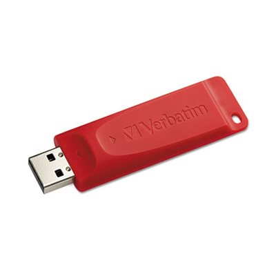 Store 'n' Go USB 2.0 Flash Drive, 8GB, Red