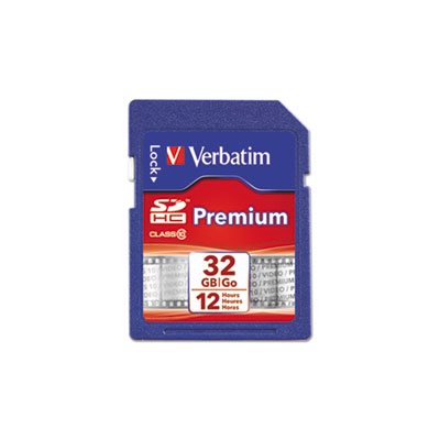 Premium SDHC Memory Card, Class 10, 32GB